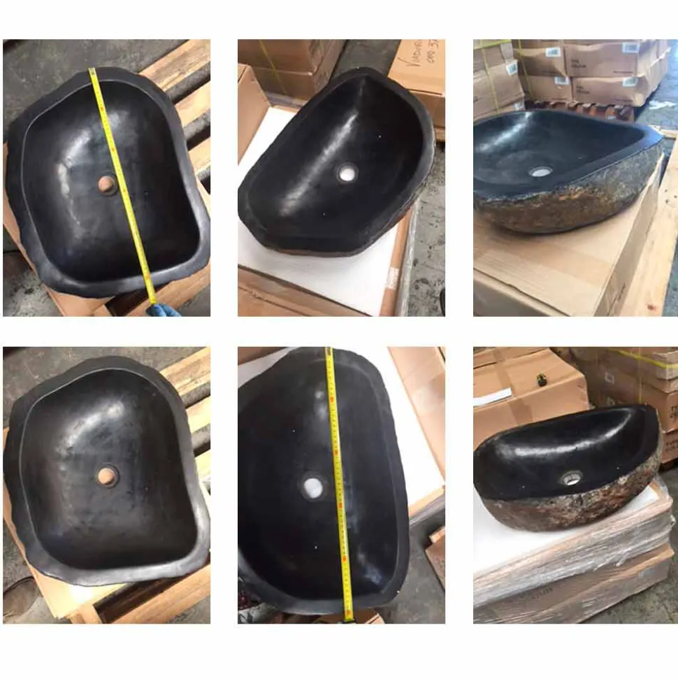 Lavabo da Appoggio in Basalto Hassan, non riproducibile in serie