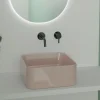Lavabo da Appoggio in Ceramica con Piletta Compresa Made in Italy - Scatola