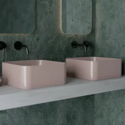 Lavabo da Appoggio in Ceramica con Piletta Compresa Made in Italy - Scatola