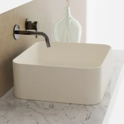 Lavabo da Appoggio in Ceramica con Piletta Compresa Made in Italy - Scatola