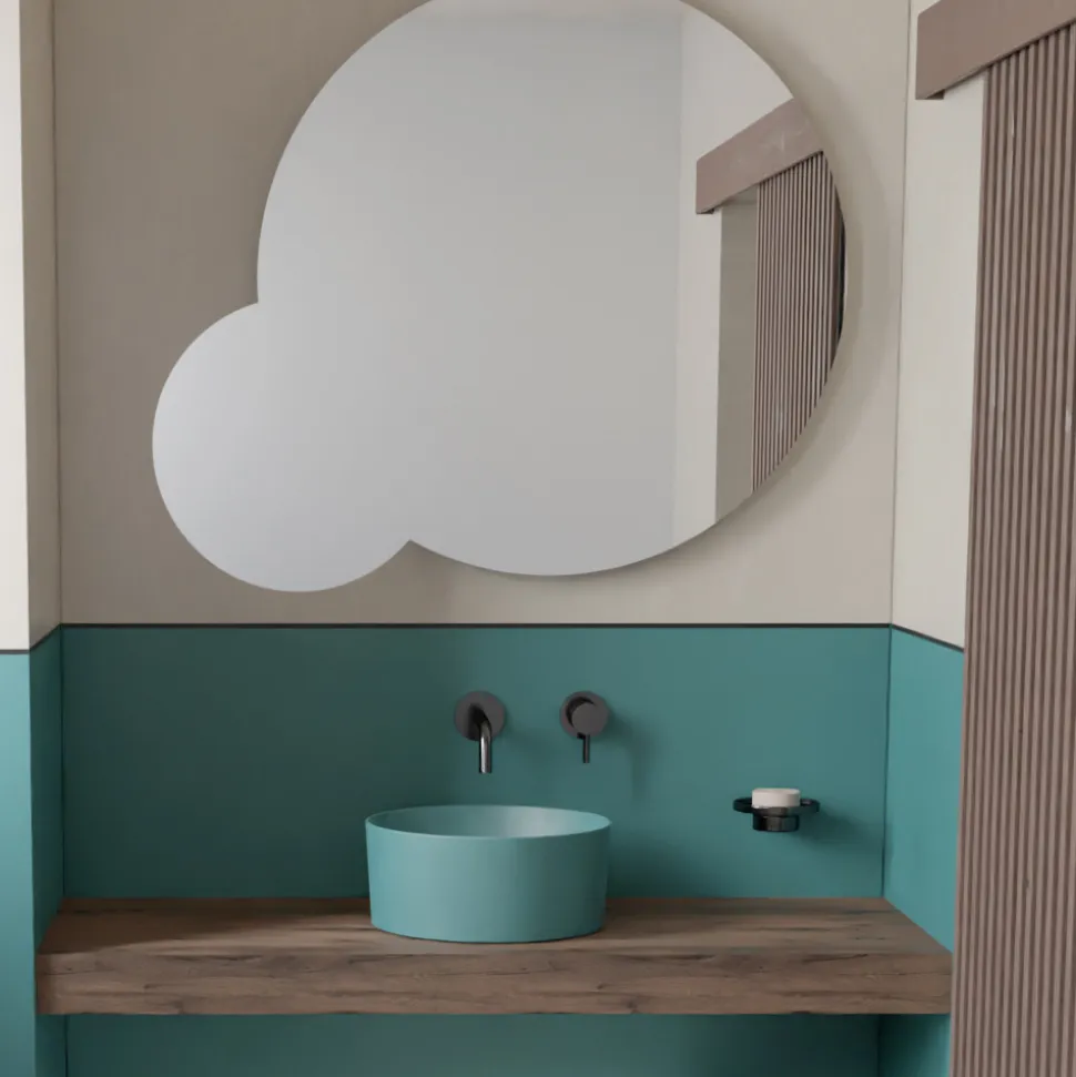 Lavabo da Appoggio in Ceramica di Diverse Finiture Made in Italy - Palline
