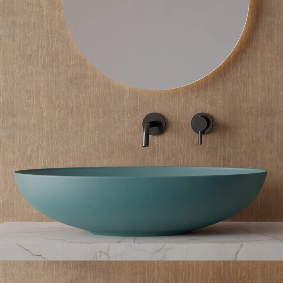 Lavabo da Appoggio in Ceramica Lucida o Opaca Made in Italy - Ferry