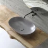 Lavabo da Appoggio in Ceramica Opaca L 58 cm Realizzato in Italia - Nelly