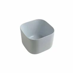 Lavabo da appoggio in ceramica design moderno Star Square 40x40 cm