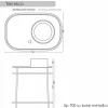 Lavabo da appoggio in ceramica vintage completo di base metallica Marta