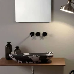Lavabo da appoggio in ceramica maculato di design made in Italy Laura