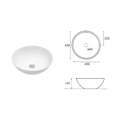 Lavabo da Appoggio Inclinato Ovale in Ceramica e Design Moderno - Papavero
