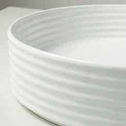 Lavabo da Appoggio in Gres Porcellanato Argento o Bianco - Vibrazione