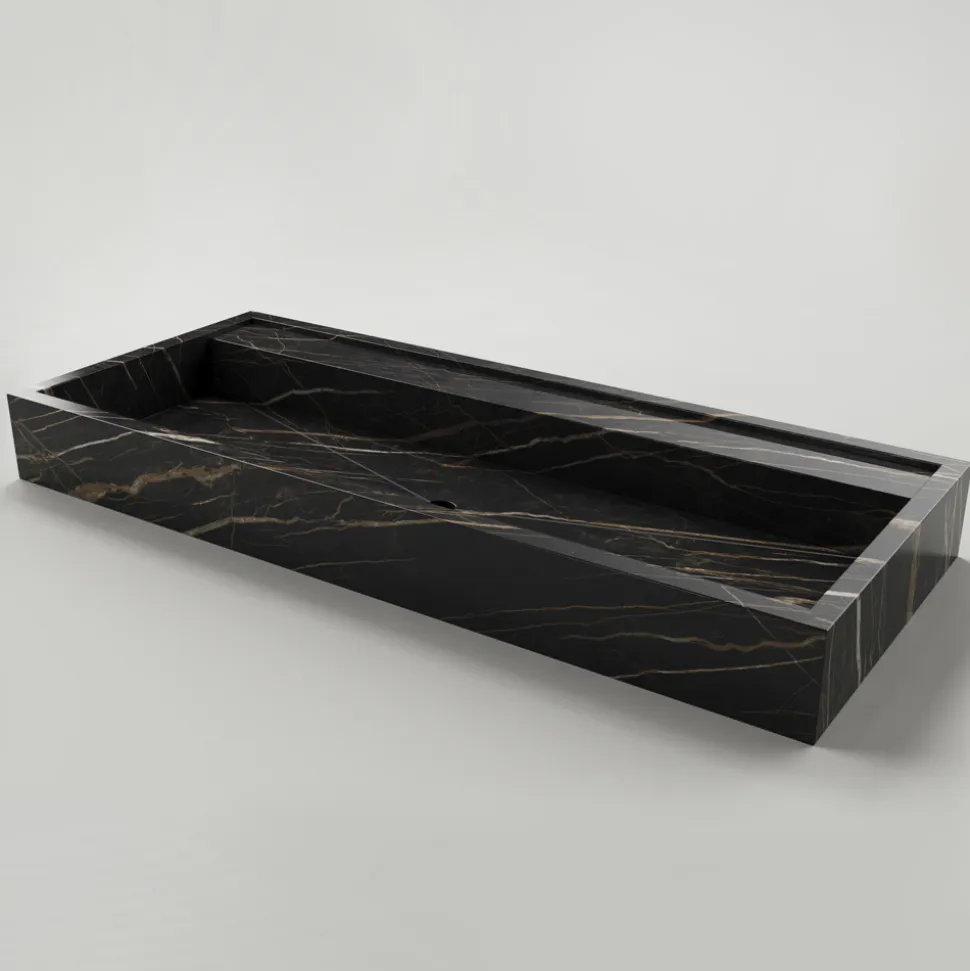 Lavabo da Appoggio in Gres Porcellanato Effetto Marmo Made in Italy - Cervia