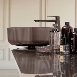 Lavabo da Appoggio in Vetro Veneziano Resinato e Verniciato - Excelsior