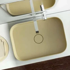 Lavabo da appoggio moderno colorato made Italy, Formicola