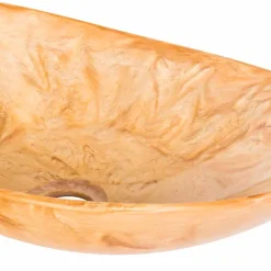 Lavabo da Appoggio Moderno Fatto a Mano in Resina – Malegno