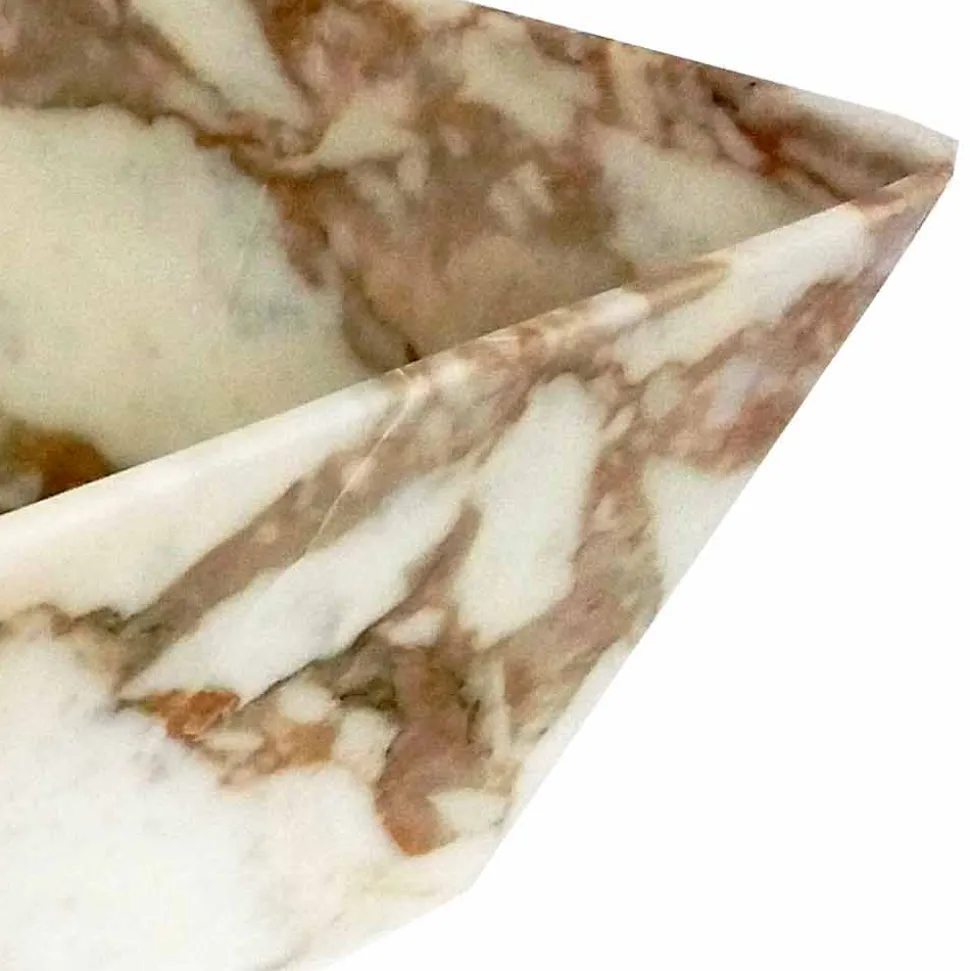 Lavabo da Appoggio Moderno in Marmo Calacatta di Design Made in Italy - Kuore