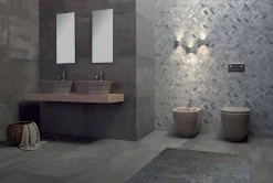 Lavabo da Appoggio Moderno in Ceramica Bianca o Colorata Trabia