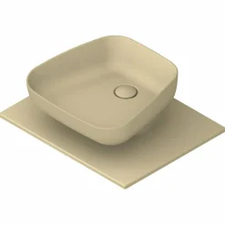 Lavabo da appoggio moderno in ceramica realizzato in Italia, Reale