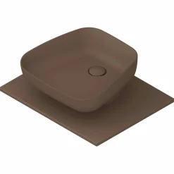 Lavabo da appoggio moderno in ceramica realizzato in Italia, Reale