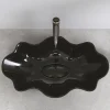 Lavabo da Appoggio Moderno in Ceramica Lucida L 65 cm Made in Italy - Cubo