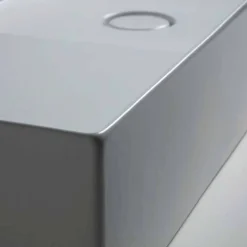 Lavabo da appoggio moderno in ceramica bianca o colorata Sun 85x37 cm