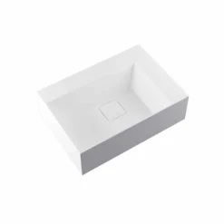 Lavabo da appoggio quadrato di moderno design fatto in Italia, Lavis