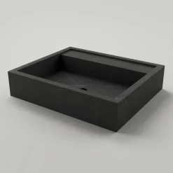 Lavabo da Appoggio Rettangolare in Gres Porcellanato Made in Italy - Cervia