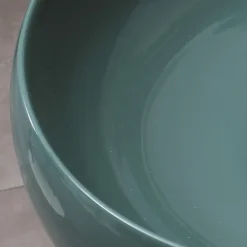 Lavabo da Appoggio Rotondo in Ceramica Finitura Lucida L 49,5 cm - Candito