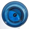 Lavabo da Appoggio Tondo in Vetro Veneziano Plissè Made in Italy - Zircone