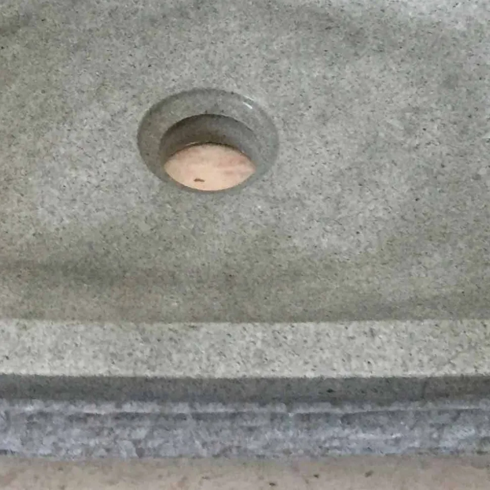 Lavabo da appoggio verde di design per bagno Hilda, in pietra naturale