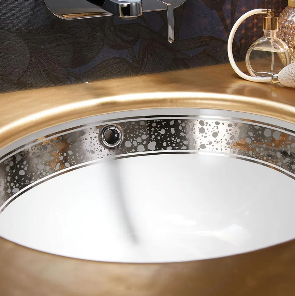 Lavabo da Bagno Incassato in Fire Clay Fuso a Mano Made in Italy - Erioli