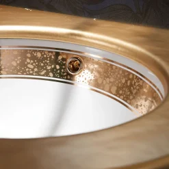 Lavabo da Bagno Incassato in Fire Clay Fuso a Mano Made in Italy - Erioli