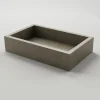 Lavabo da Bagno Rettangolare in Gres Porcellanato Made in Italy - Ludmilla