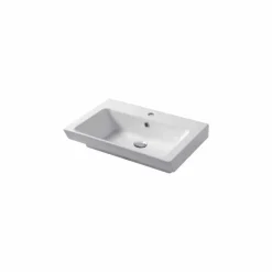 Lavabo da Incasso e Appoggio in Ceramica Bianca o Colorata Maida
