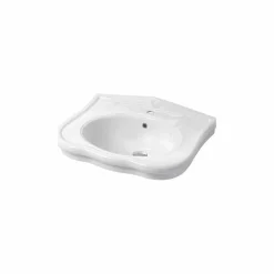Lavabo da Parete o con Colonna in Ceramica L70cm Made in Italy Avise