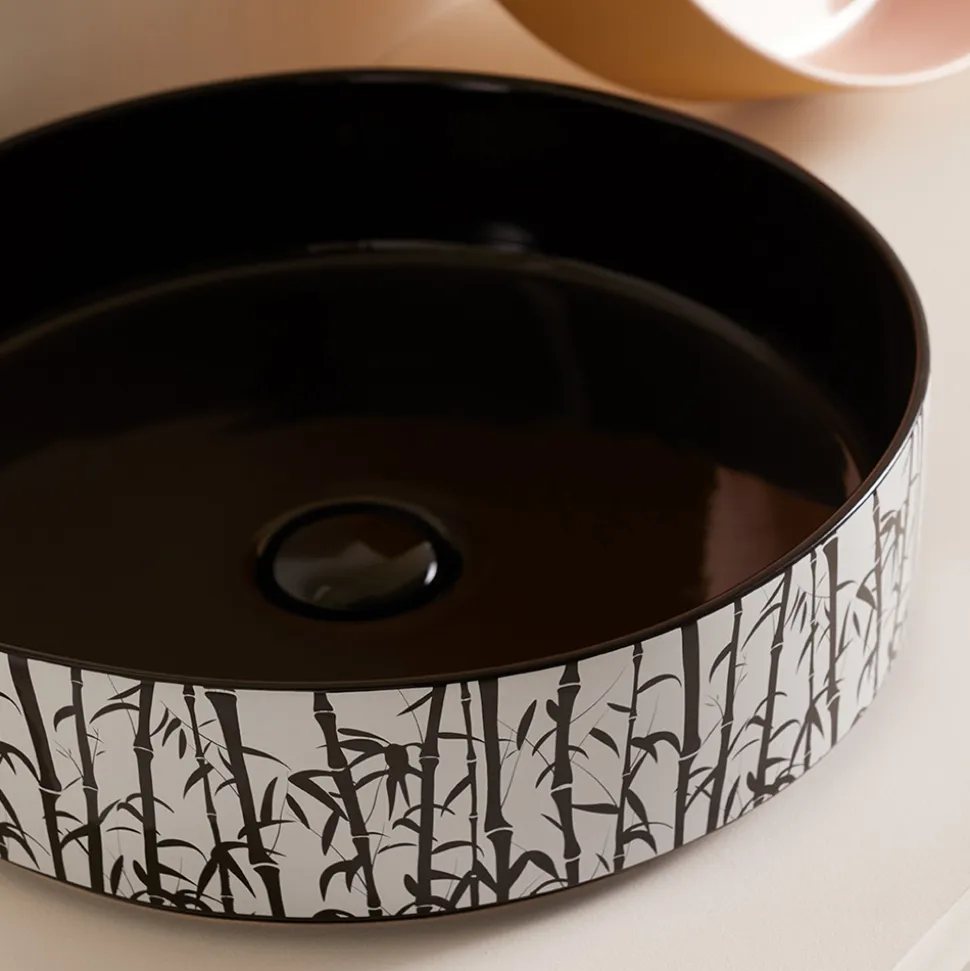 Lavabo d'Appoggio per il Bagno in Grès Porcellanato Made in Italy - Busta