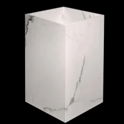 Lavabo da Terra, a Colonna, in Gres Porcellanato, Lusso Made in Italy - Calogero