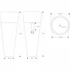 Lavabo da Terra a Colonna Moderno in Marmo Bianco - Merlo