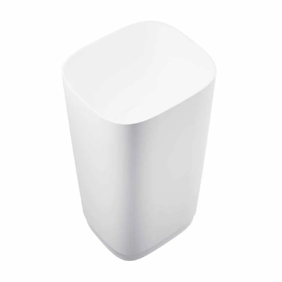 Lavabo da terra freestanding circolare di design made in Italy, Lallio