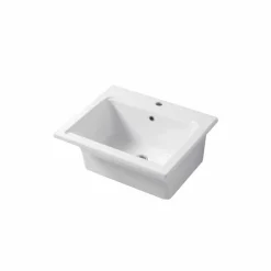 Lavabo Design Moderno da Appoggio e Incasso in Ceramica Satri
