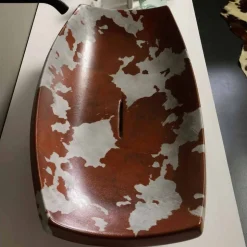 Lavabo di design da appoggio ceramica cavallino made in Italy Laura