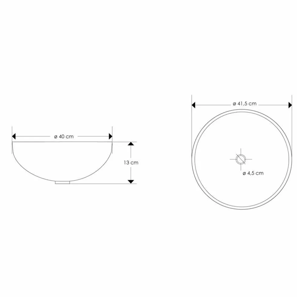 Lavabo di Design da Appoggio in Resina con Inserti in Corallo - Salvatore