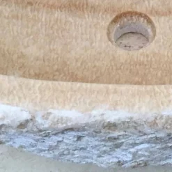 Lavabo di design da appoggio per bagno Laia in pietra naturale