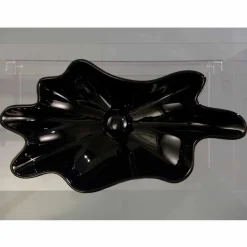 Lavabo di design moderno da appoggio ceramica nero made Italy Rayan