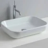 Lavabo di Design Monoforo da Appoggio o Parete in Ceramica Riardo
