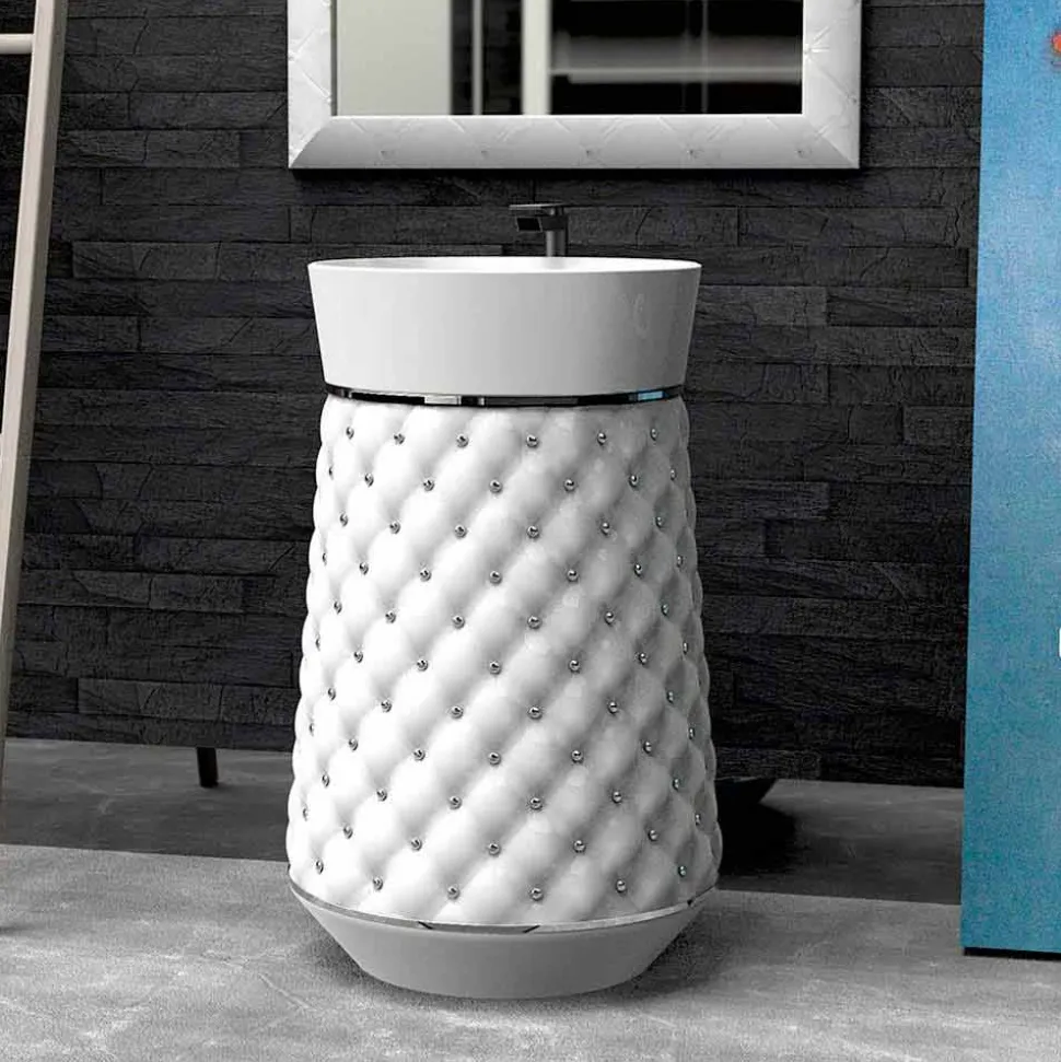Lavabo freestanding design moderno in Solid Surface Elizabeth