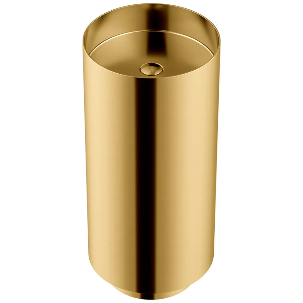 Lavabo Freestanding di Design in Acciaio Inox in Diverse Finiture - Gelsomino