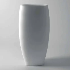 Lavabo freestanding in ceramica design moderno Gais, fatto in Italia