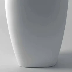 Lavabo freestanding in ceramica design moderno Gais, fatto in Italia