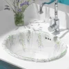 Lavabo incasso in porcellana classico fatto a mano in Italia, Santiago
