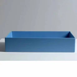Lavabo in ceramica da appoggio design moderno Sun 60x37, made in Italy