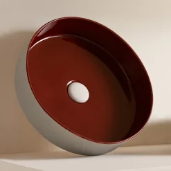 Lavabo in Grès Porcellanato di Diverse Finiture Made in Italy - Busta