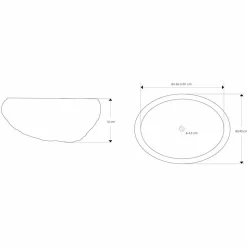 Lavabo in Pietra di Fiume da Appoggio Lavorato Artigianalmente - Aurea